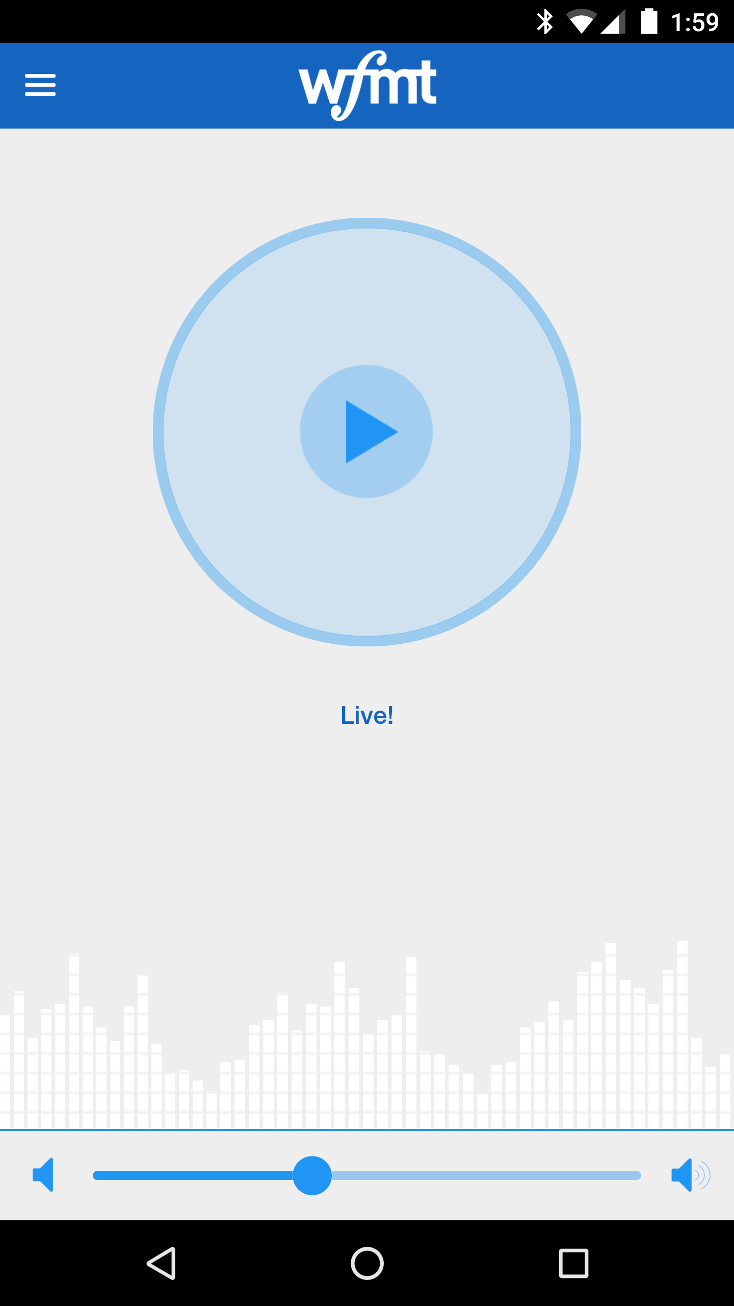 WFMT Android app live stream